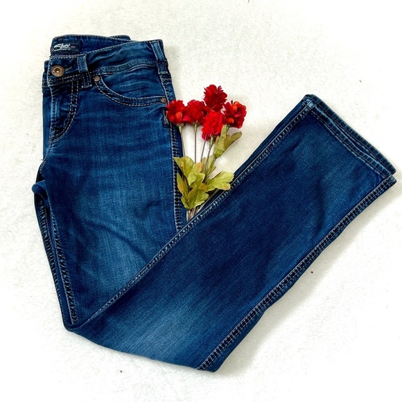 Silver Jeans Suki Slim Boot Dark Wash Jean - Size 28 - Picture 1 of 11